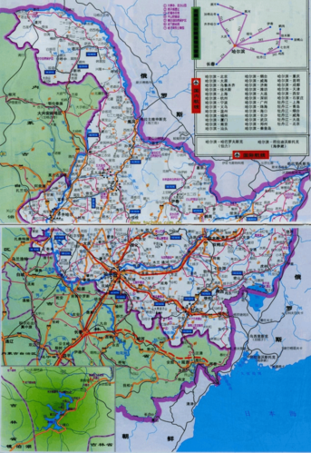 东北三省旅游地图全图-东北三省旅游地图全图高清版